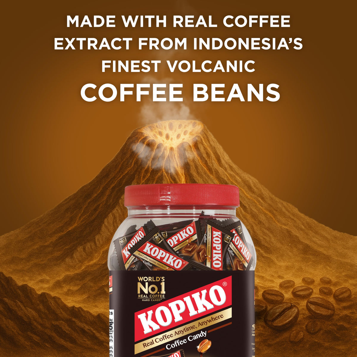 Kopiko Candy bite-sized energy suitable for study, commute, or quick refreshment