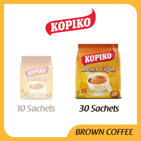 Kopiko coffee packet close-up highlighting instant mix convenience