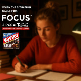 Kopiko Focus candy unwrapped, ready to enjoy anywhere.