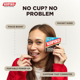 Indonesian coffee extract label emphasizes authentic flavor and caffeine source.