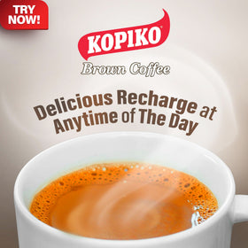 Kopiko volcanic Indonesian beans creating bold, authentic flavor