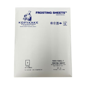 Kopykake frosting sheets laid flat for precise edible ink printing on desserts.