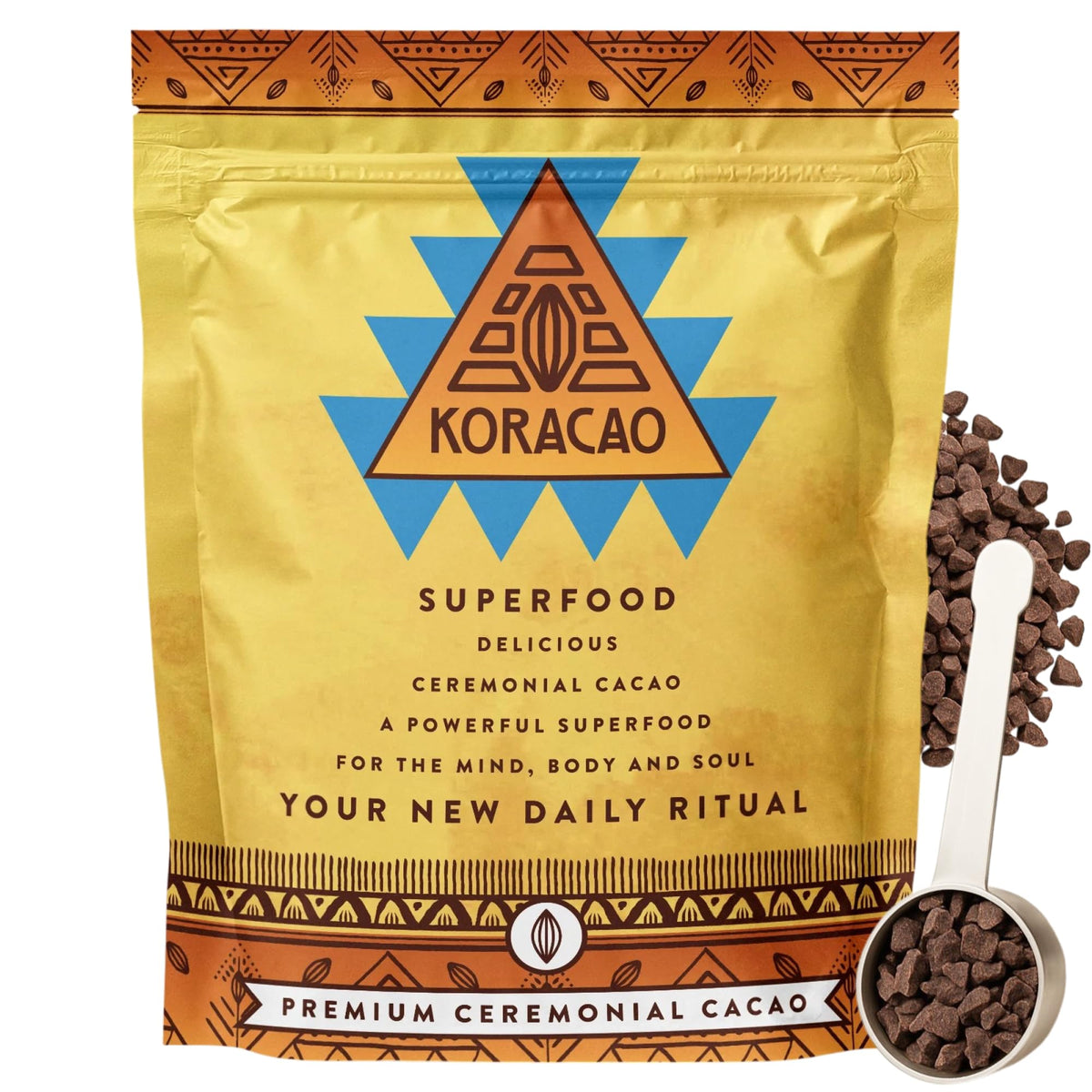 KORACAO sustainably harvested cacao bag for home use and responsible sourcing.