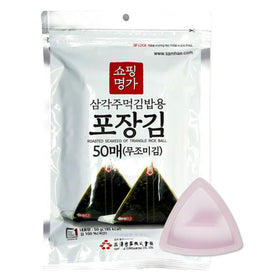 KOREAC triangular onigiri mold for consistent shapes.