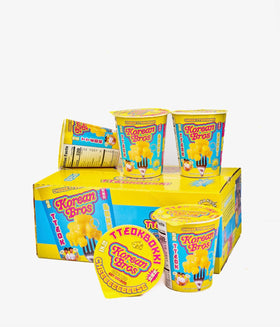 Korean Bros Cheese Tteokbokki Cups six-pack ready for quick meals