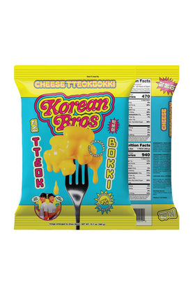 Korean Bros Ready-in-minutes rice cakes with velvety cheese sauce