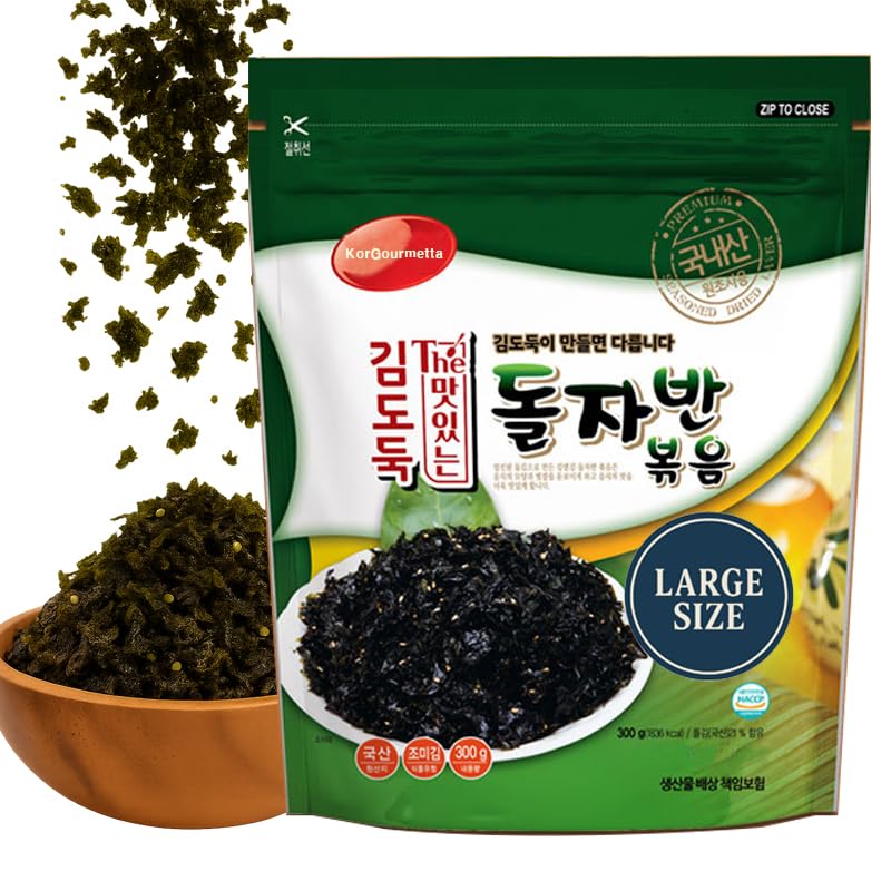 KorGourmetta Gim seaweed flakes in a resealable pack for long-lasting crunch.