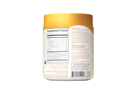 KOS Golden Mylk turmeric-ginger mix with antioxidants for daytime wellness.