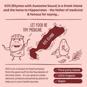 KOS Mushroom Coffee recipe idea with coconut milk powder for creaminess.