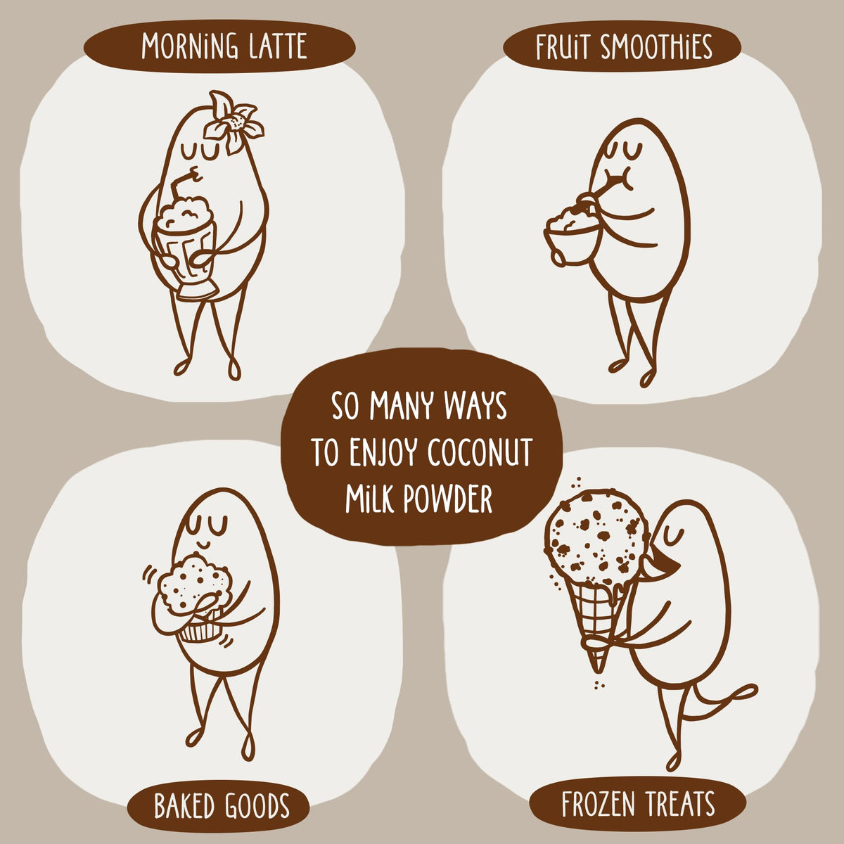 KOS Organic Coconut Milk Powder is a shelf-stable pantry staple for quick use.