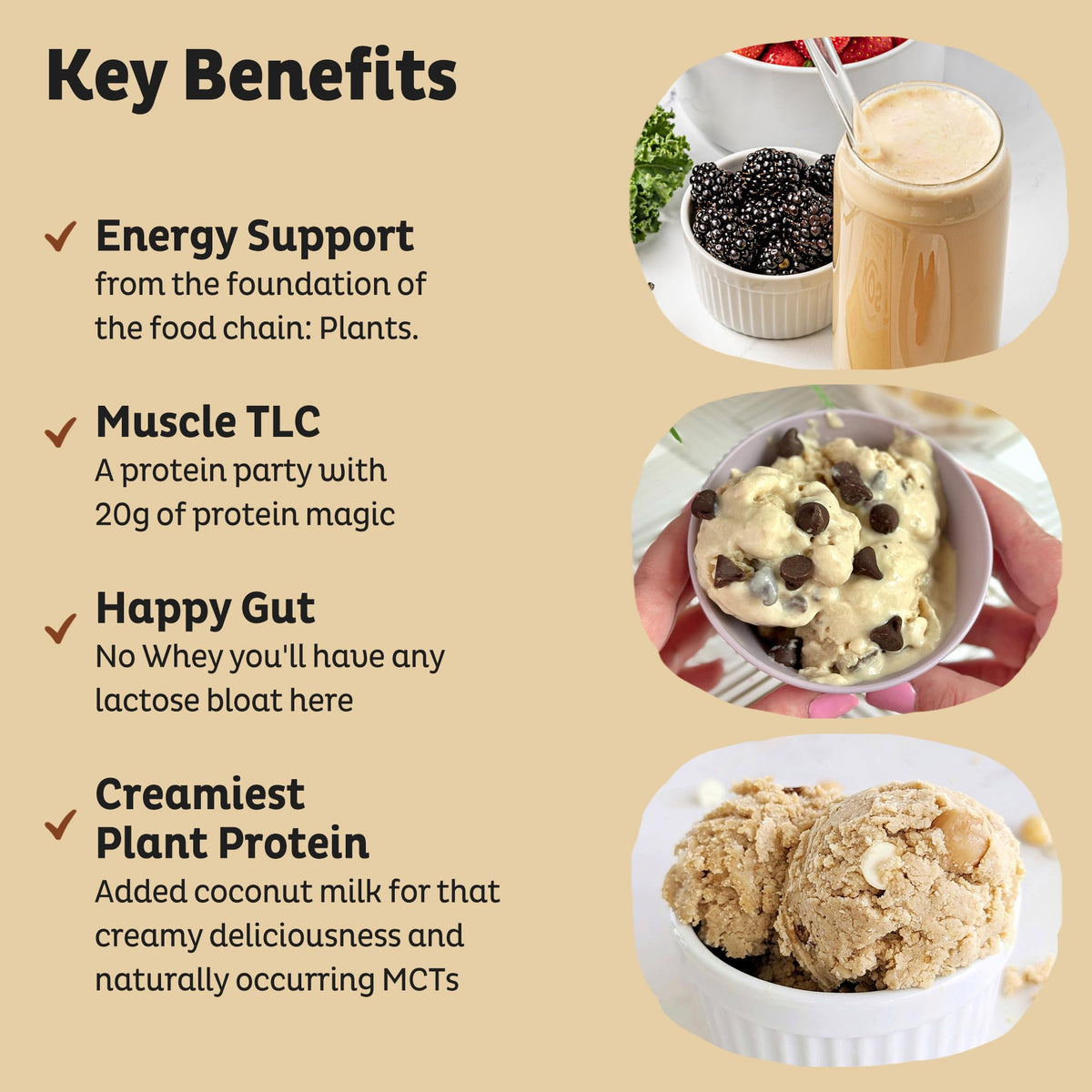 KOS Vegan Protein Vanilla powder pour demonstrates powder dissolving quickly in liquids.