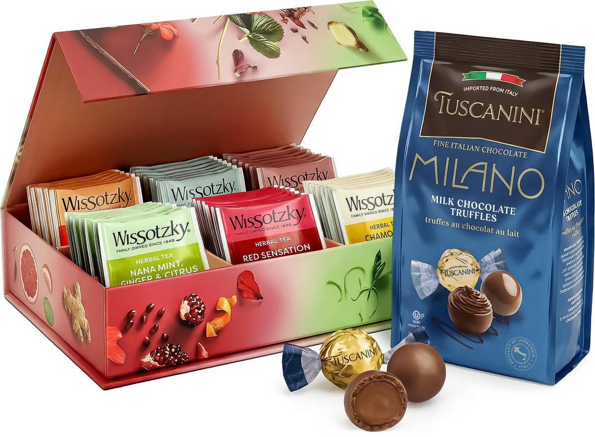 Kosherific Celebrate Passover gift set with premium truffles for sharing.