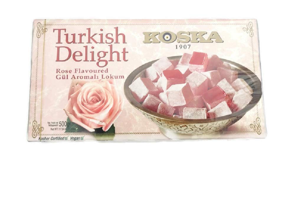 Koska Turkish Delight Rose Flavoured gift box with elegant packaging.