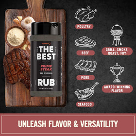 Kosmos Q The Best Prime Steak Rub on smoked ribs for smoky crust