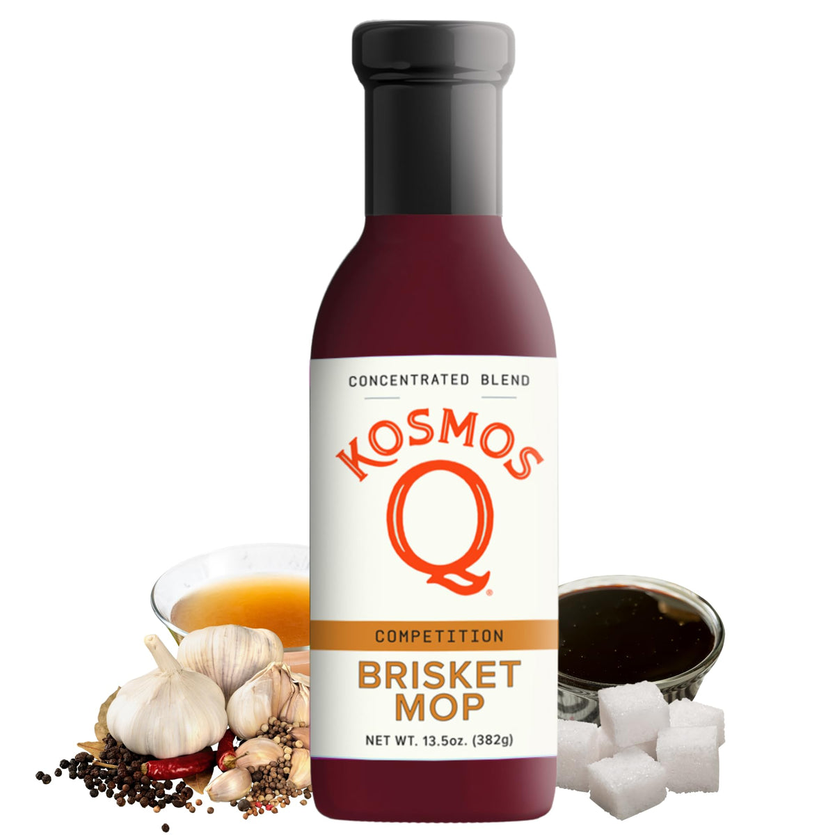 Kosmos Q Brisket Mop bottle ready to boost moisture during smoking.