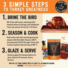Kosmos Q Cherry Apple Habanero glaze bottle for sticky finish.