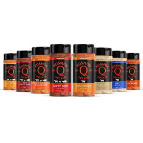 Kosmos Q Cow Cover BBQ rub on beef for juicy, smoky flavor