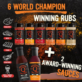 Kosmos Q Cow Cover rub for juicy smoked beef and brisket
