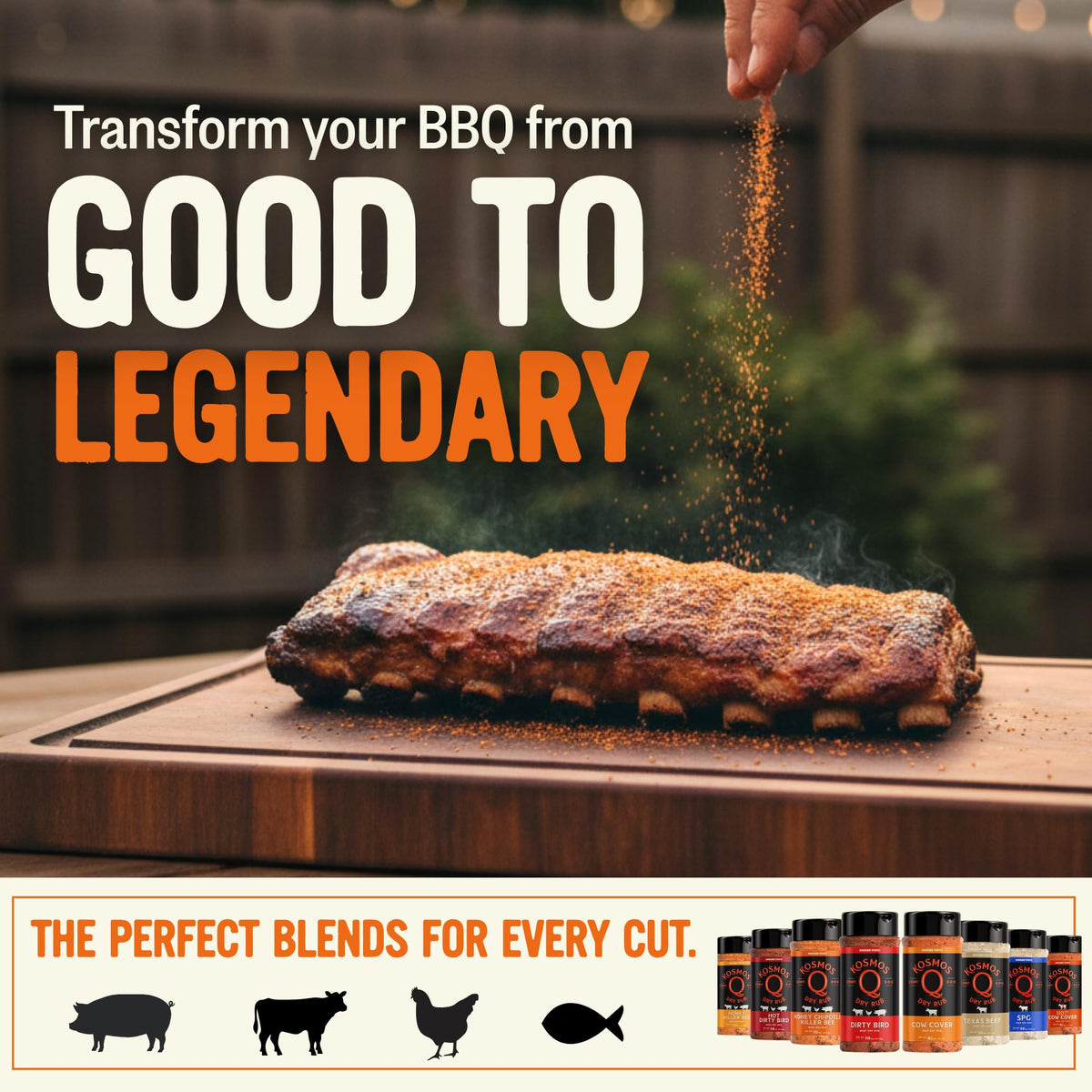 Beef ribs smoked with Cow Cover for deep savory heat