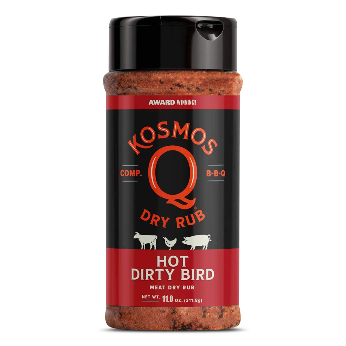 Kosmos Q Dirty Bird Hot rub on chicken for a spicy kick