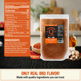 Kosmos Q Honey Chipotle Killer Bee spices closeup with garlic and paprika