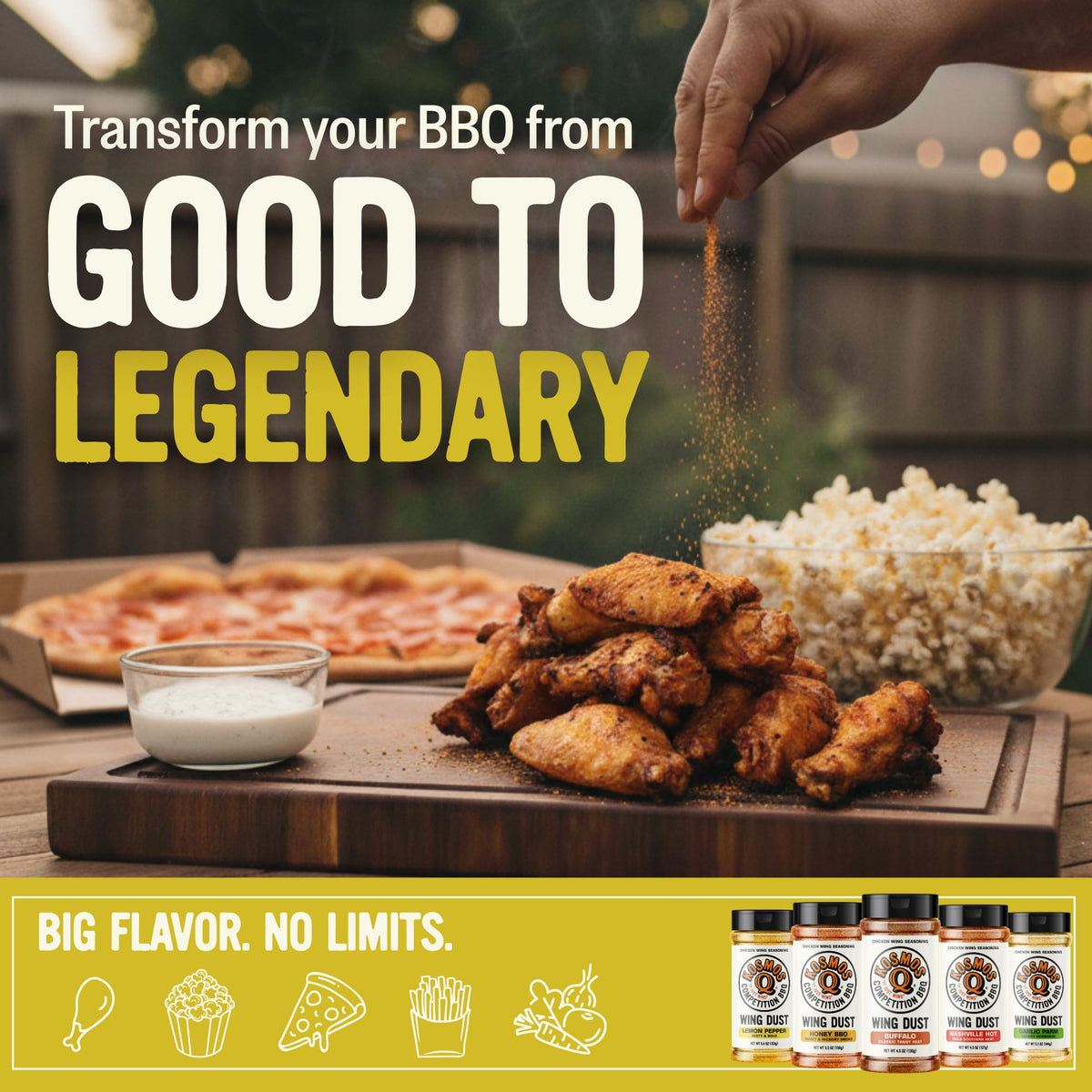 Kosmos Q Lemon Pepper dust on fish or veggies delivers bright citrus notes.