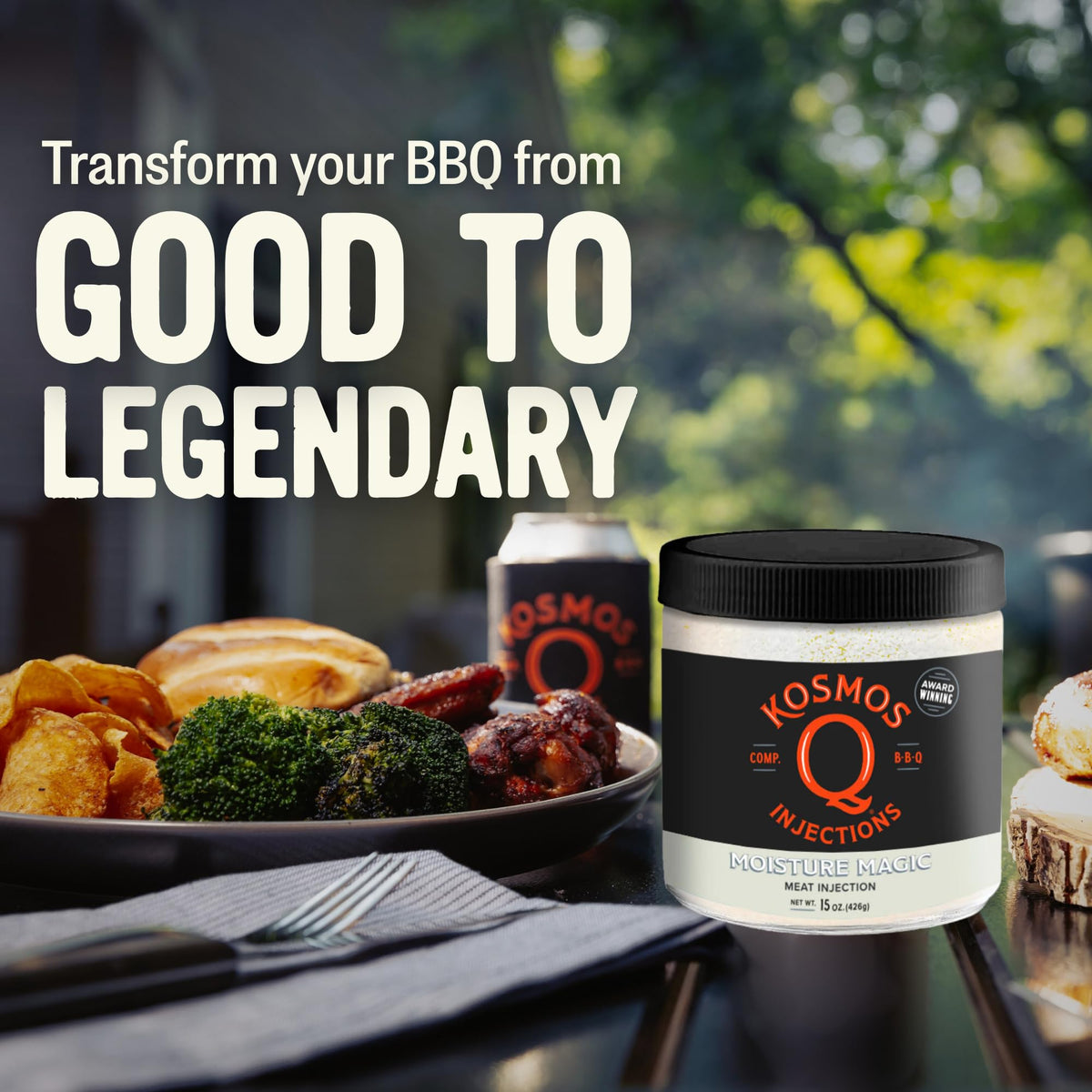 Kosmos Q Moisture Magic with pork brisket for juicy, flavorful meat.