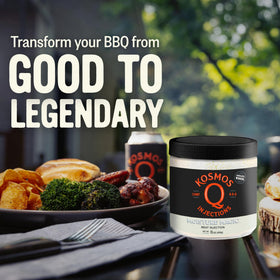 Kosmos Q Moisture Magic with pork brisket for juicy, flavorful meat.