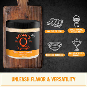 Kosmos Q Original Pork Injection prep bowl ready to mix marinade