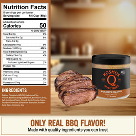 Kosmos Q Reserve Blend Brisket Injection pour shot highlights flavor injection for tender meat