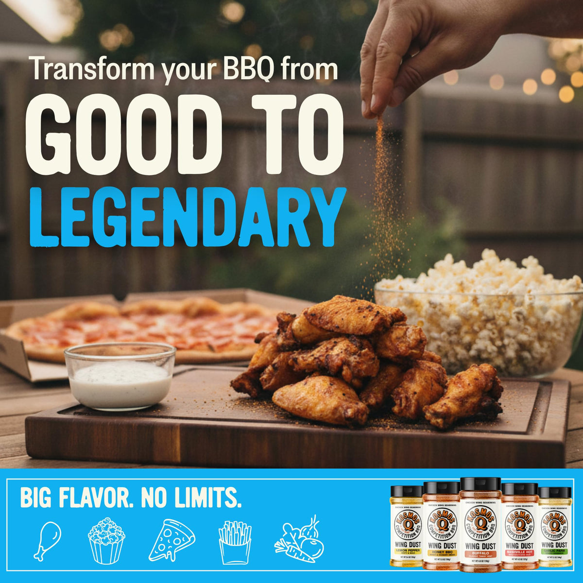 Kosmos Q Salt & Vinegar Fries Dusting adds crisp savory kick