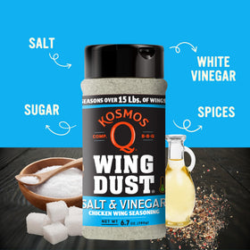 Kosmos Q Salt & Vinegar Popcorn Dust elevates snacks with tangy finish