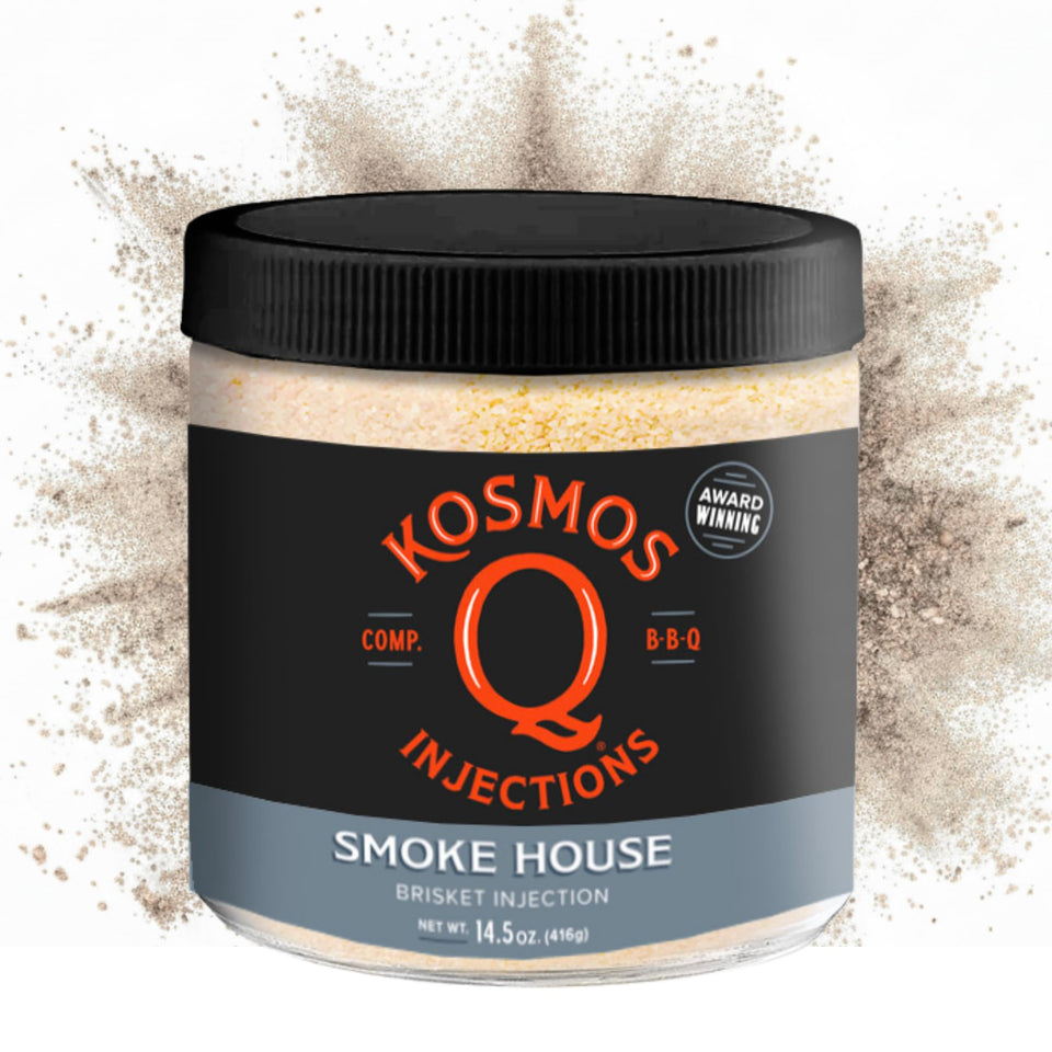 Kosmos Q Smoke House Reserve Injection bottle for even flavor distribution.