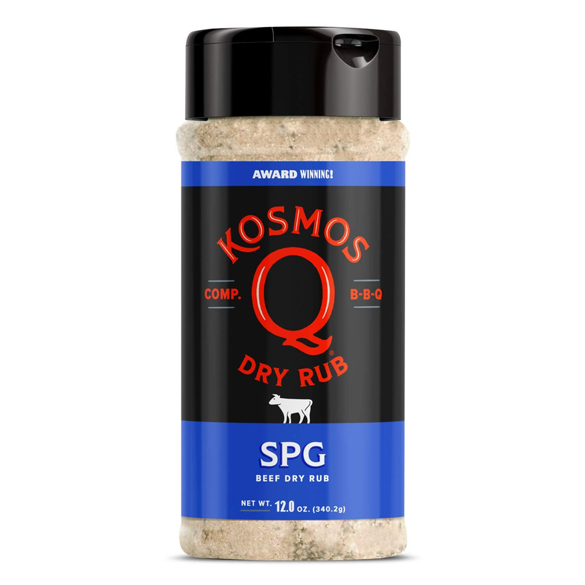 Kosmos Q SPG rub for versatile beef, pork, and vegetables