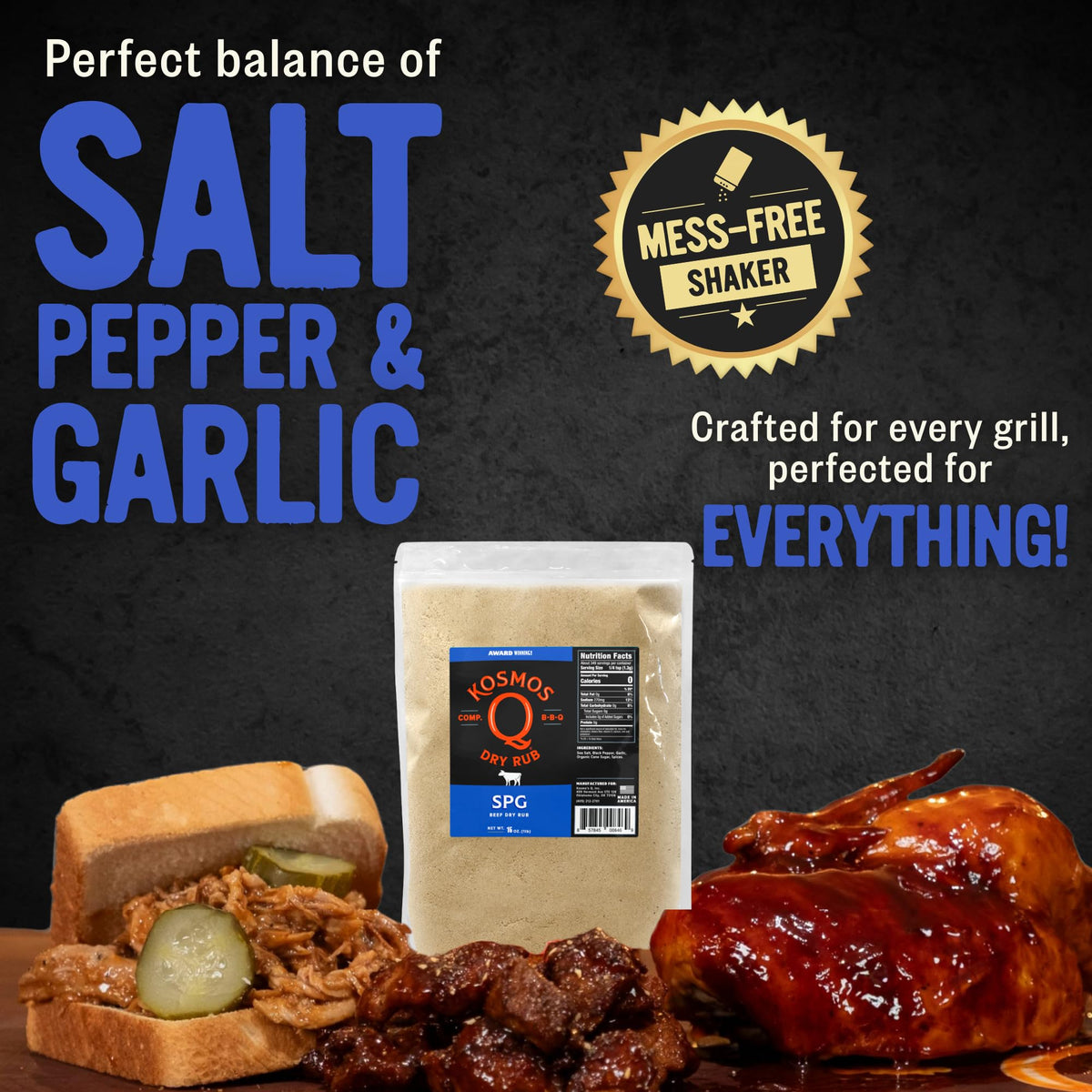 Kosmos Q SPG seasoning prime rib rub creates inviting crust