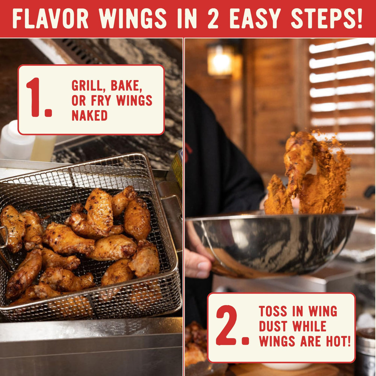 Kosmos Q Hot Buffalo Wing Dust seasons turkey wings with smoky bite