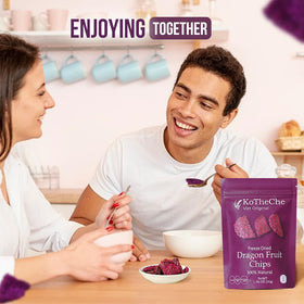 KOTHECHE dragon fruit chips; allergen-free snack option for kids' lunches.