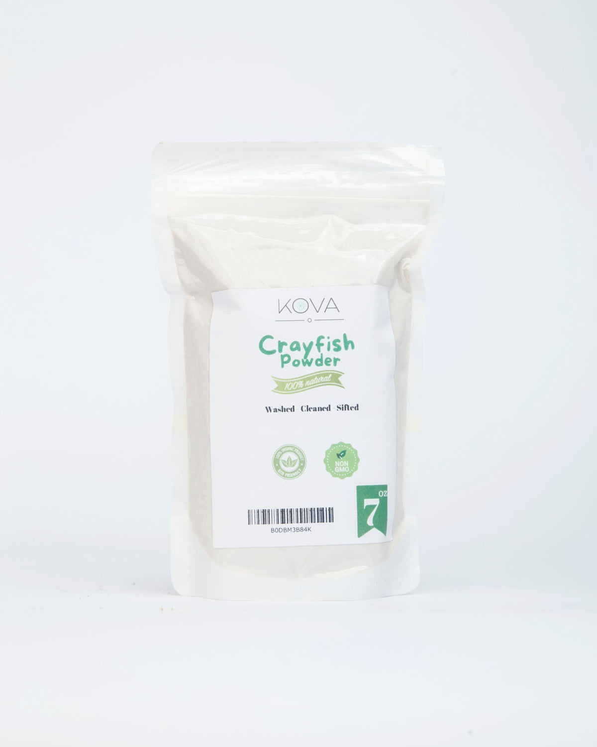 Kovafood African Ground Crayfish Powder being scooped for depth of flavor
