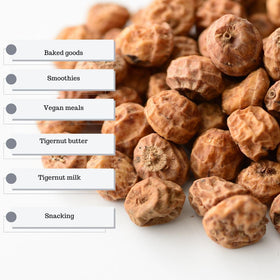 Kovafood tiger nuts ideal for baking cereals or energy bites.