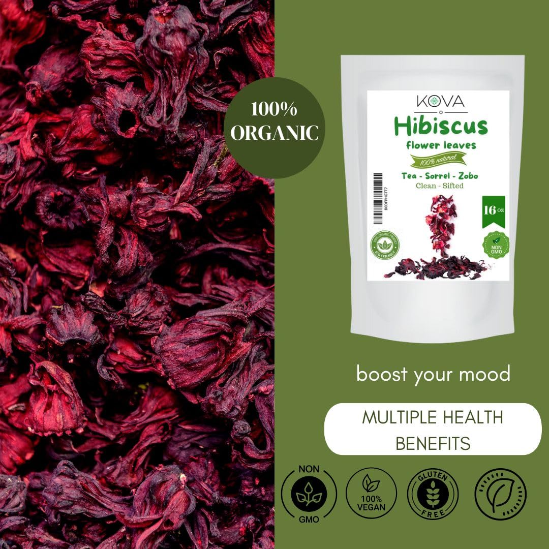 Kovafood washed and sifted hibiscus for cleaner brew