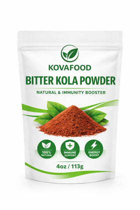 Kovafood African Bitter Kola Powder pack ready for culinary use and flavoring.