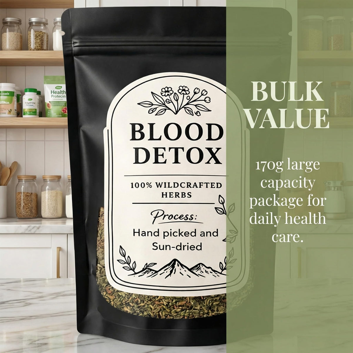 KOVGOCY Blood Detox Tea Jamaica loose-leaf brew offers a rich daily ritual.