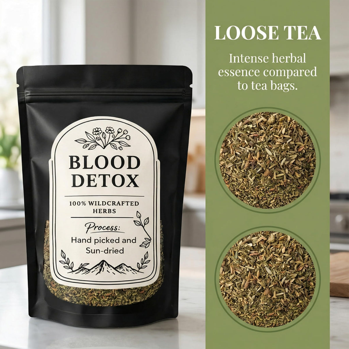 KOVGOCY Yushu leaf lends mild, earthy herbal character.