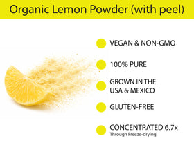 KOYAH Organic Lemon Peel in powder captures zest-like aroma and notes.