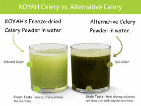KOYAH Celery Powder green color indicates fresh, natural flavor without additives