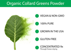 KOYAH USA-grown collard greens form the base of the powder