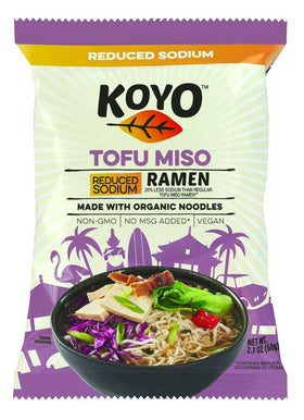 Koyo ramen soup tofu miso reduced sodium pack ready for quick weeknight meals.