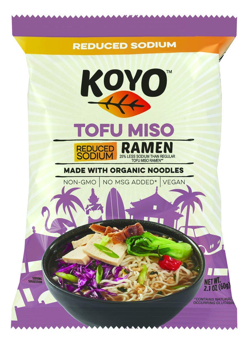 Koyo ramen soup tofu miso reduced sodium pack ready for quick weeknight meals.