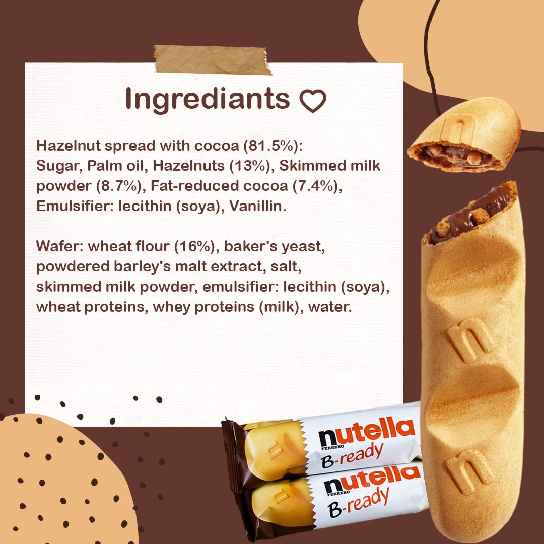 Kozy Home Nutella B-Ready bars paired with coffee for a quick pick-me-up.