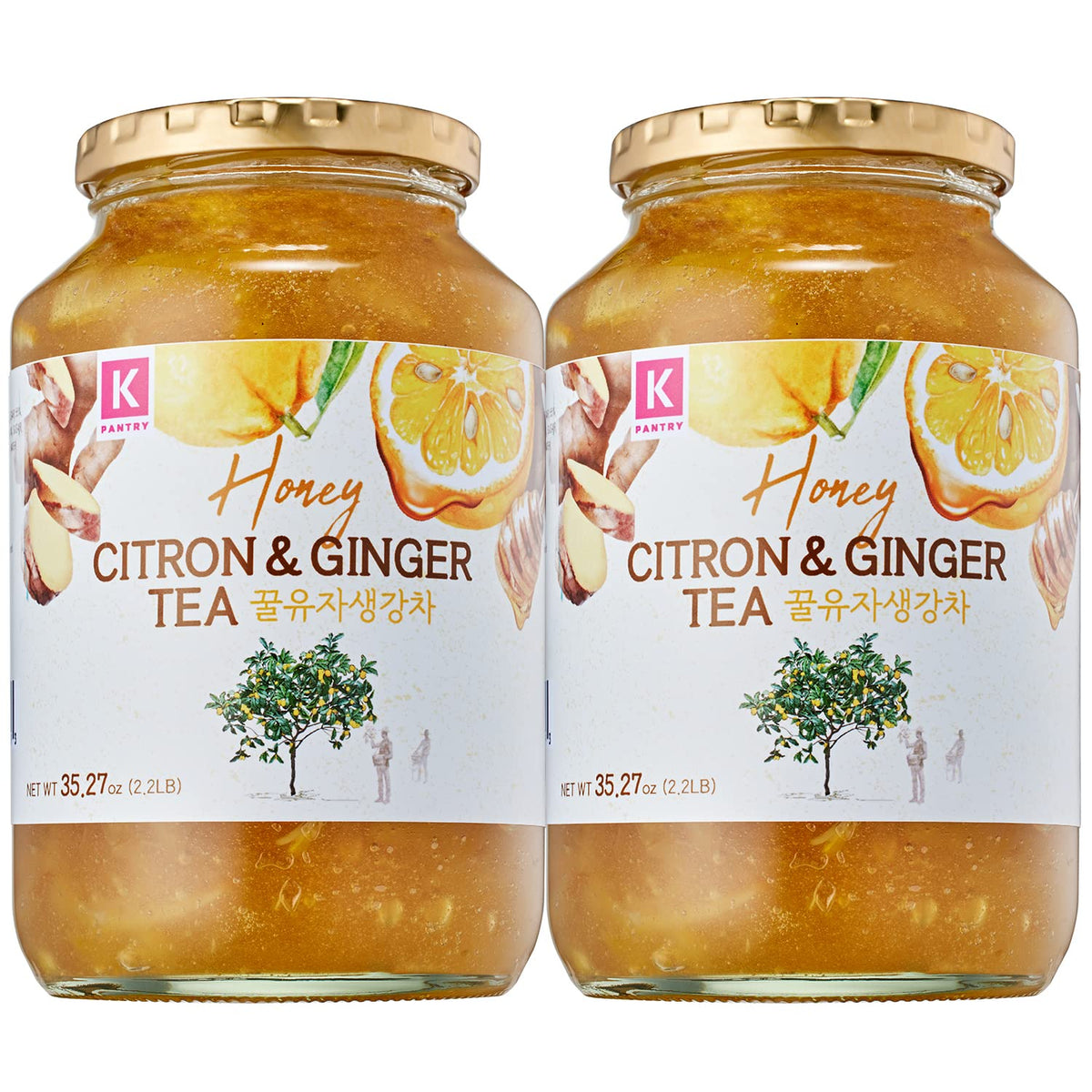KPANTRY Korean Yuja Tea: two jars ready for family tea time and gifting.